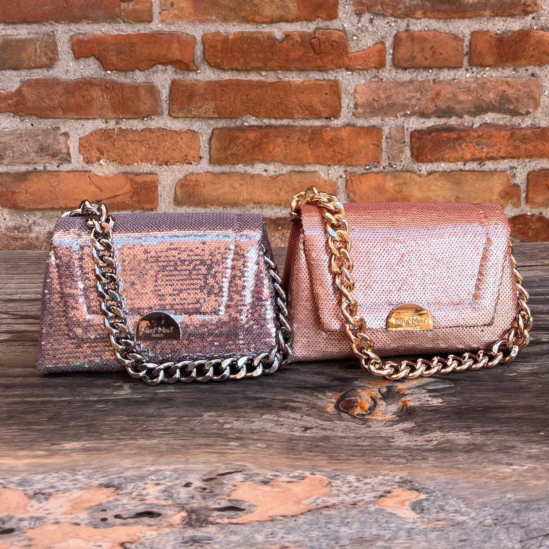 Borsa a mano paillettes