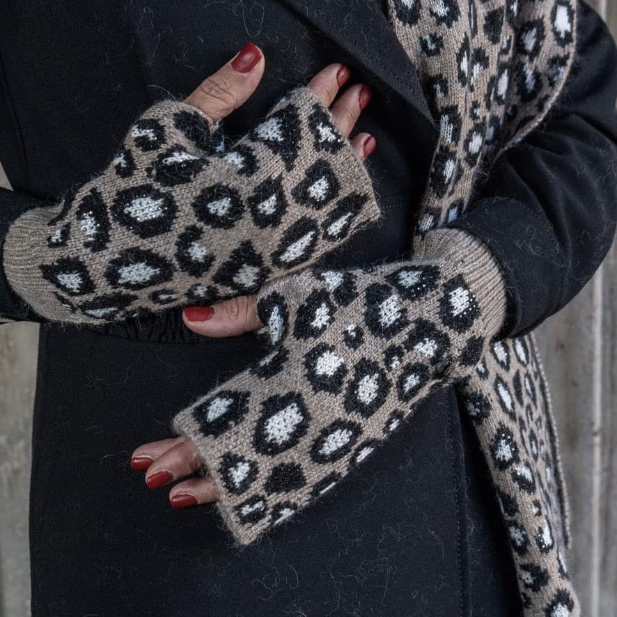 Guanti a manicotto Maculati