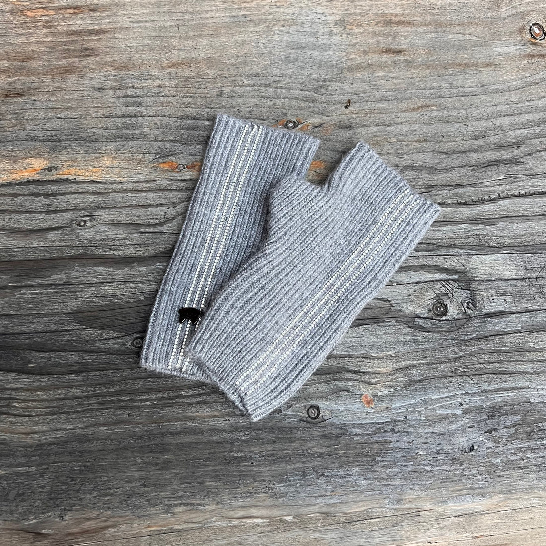 Guanti a manicotto strass