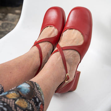 Scarpa incrociata Red