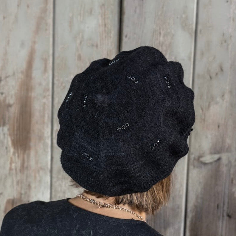 Cuffia a basco Strass