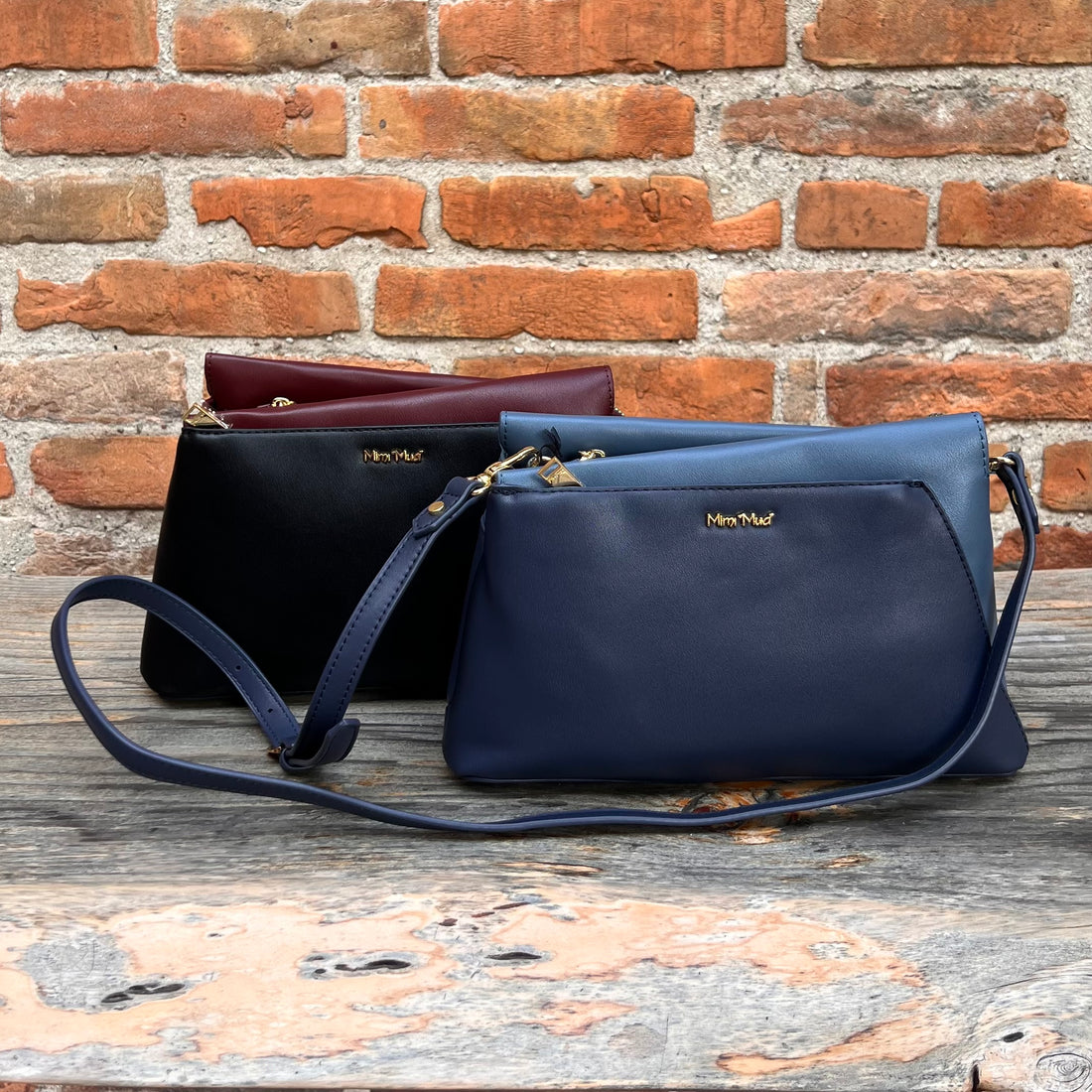 Borsa tracolla bicolore