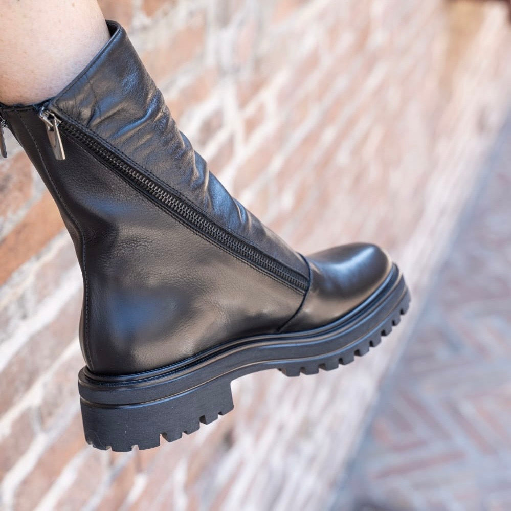 Stivaletto doppia zip Tina