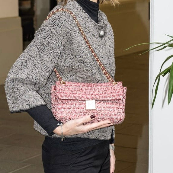 Borsa in Tessuto bouclé