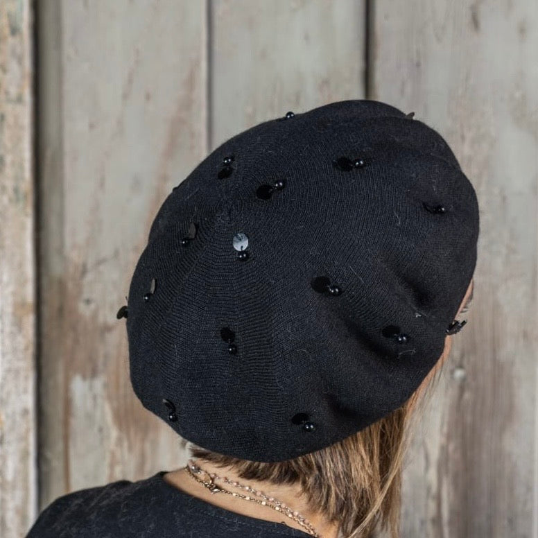 Cuffia a basco Perle e Paillettes