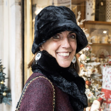 Cuffia a cloche Ecopelliccia